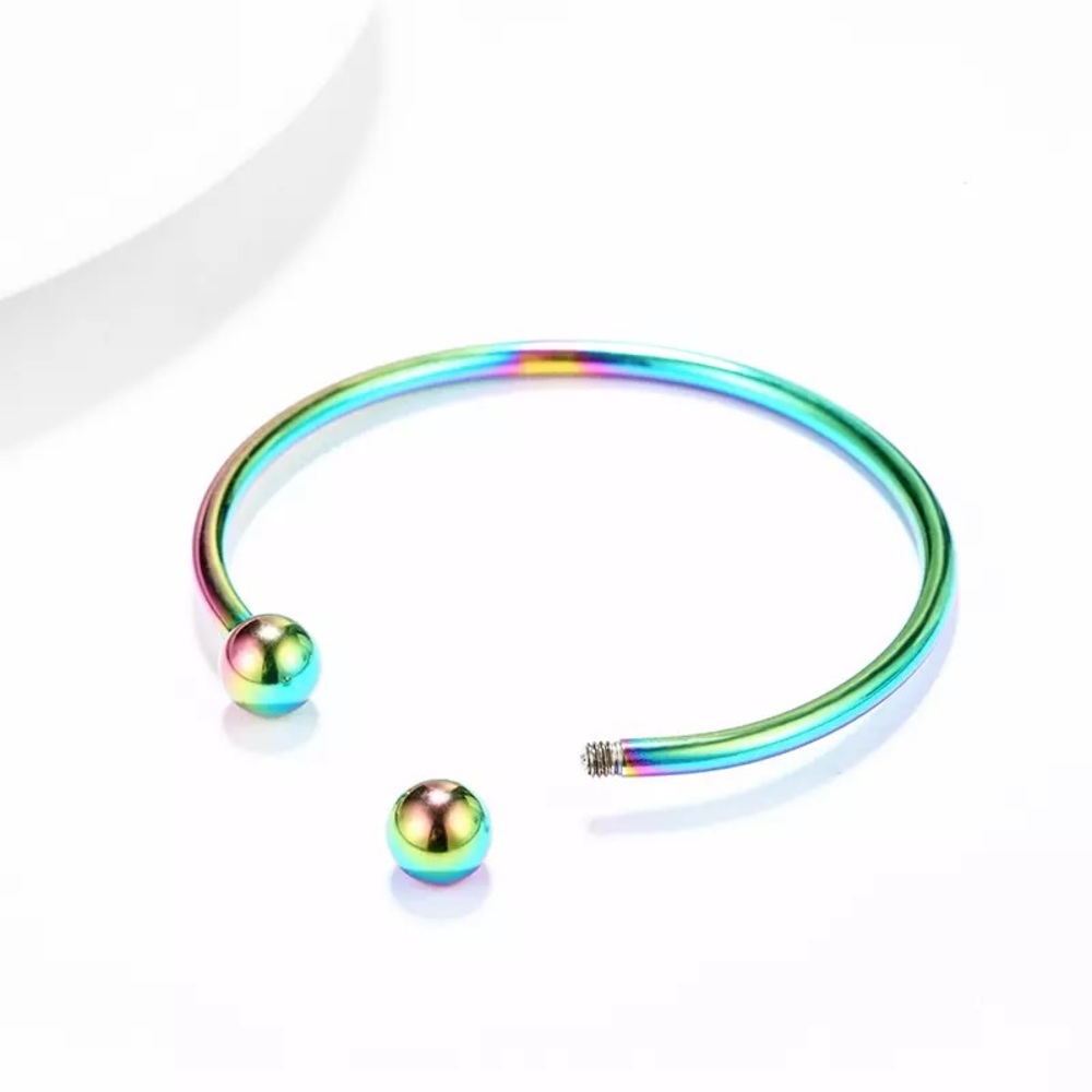 Women Stainless Steel Fit Bangle Bracelet - Picture 8 of 8